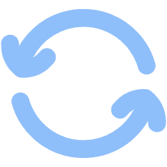 Line Arrow Synchronize 1 Icon from Flex Flat Set