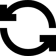 Line Arrow Synchronize 1 Icon from Sharp Solid Set