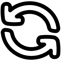 Line Arrow Synchronize 1 Icon from Plump Line Set