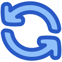 Line Arrow Synchronize 1 Icon from Plump Duo Set