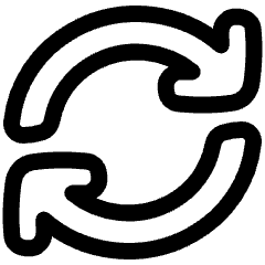 Line Arrow Synchronize 2 Icon from Plump Line Set