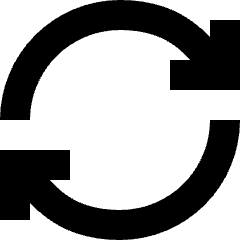 Line Arrow Synchronize 2 Icon from Sharp Solid Set
