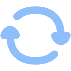 Line Arrow Synchronize 2 Icon from Flex Flat Set