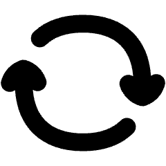 Line Arrow Synchronize 2 Icon from Flex Solid Set