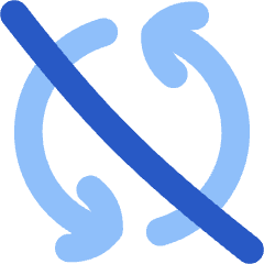 Line Arrow Synchronize Disable Icon from Flex Flat Set
