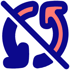 Line Arrow Synchronize Disable Icon from Plump Pop Set