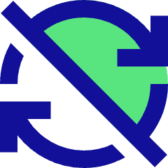 Line Arrow Synchronize Disable Icon from Sharp Pop Set