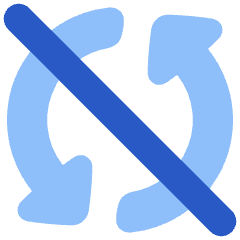 Line Arrow Synchronize Disable Icon from Plump Flat Set