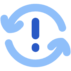 Line Arrow Synchronize Warning Icon from Flex Flat Set