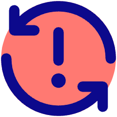 Line Arrow Synchronize Warning Icon from Core Pop Set