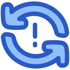 Line Arrow Synchronize Warning Icon from Plump Duo Set