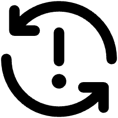 Line Arrow Synchronize Warning Icon from Core Remix Set