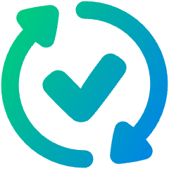 Update Syncronize Finish Icon from Plump Gradient Set