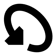 Triangle Arrow Rotate Diagonal Left 1 Icon from Sharp Solid Set