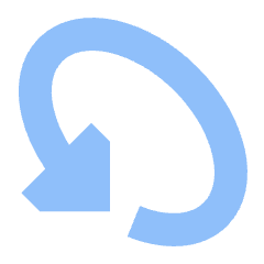 Triangle Arrow Rotate Diagonal Left 1 Icon from Sharp Flat Set