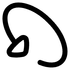 Triangle Arrow Rotate Diagonal Left 1 Icon from Flex Line Set