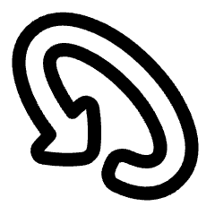 Triangle Arrow Rotate Diagonal Left 1 Icon from Plump Line Set