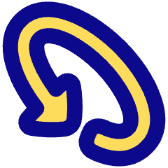 Triangle Arrow Rotate Diagonal Left 1 Icon from Plump Pop Set