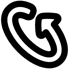 Triangle Arrow Rotate Diagonal Left 2 Icon from Plump Remix Set