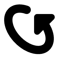 Triangle Arrow Rotate Diagonal Left 2 Icon from Core Solid Set