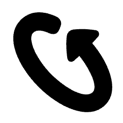 Triangle Arrow Rotate Diagonal Left 2 Icon from Plump Solid Set
