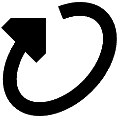 Triangle Arrow Rotate Diagonal Right 1 Icon from Sharp Remix Set