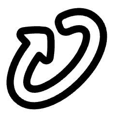Triangle Arrow Rotate Diagonal Right 1 Icon from Plump Line Set
