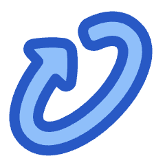 Triangle Arrow Rotate Diagonal Right 1 Icon from Plump Duo Set