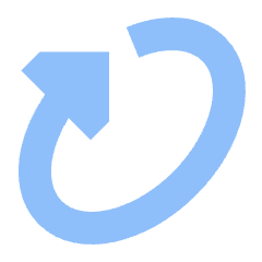 Triangle Arrow Rotate Diagonal Right 1 Icon from Sharp Flat Set