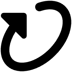 Triangle Arrow Rotate Diagonal Right 1 Icon from Core Remix Set