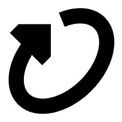 Triangle Arrow Rotate Diagonal Right 1 Icon from Sharp Solid Set