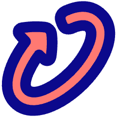 Triangle Arrow Rotate Diagonal Right 1 Icon from Plump Pop Set