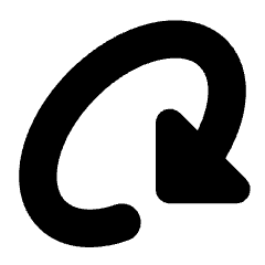 Triangle Arrow Rotate Diagonal Right 2 Icon from Core Solid Set