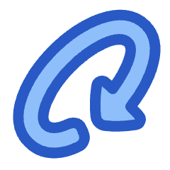 Triangle Arrow Rotate Diagonal Right 2 Icon from Plump Duo Set