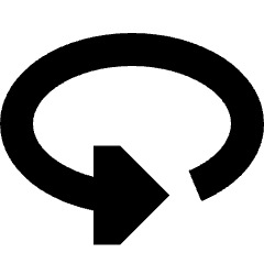 Triangle Arrow Rotate Horizontal Left Icon from Sharp Solid Set