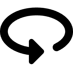 Triangle Arrow Rotate Horizontal Left Icon from Core Remix Set