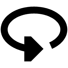 Triangle Arrow Rotate Horizontal Left Icon from Sharp Remix Set