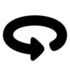 Triangle Arrow Rotate Horizontal Left Icon from Plump Solid Set