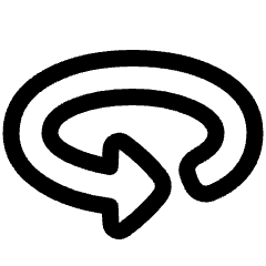 Triangle Arrow Rotate Horizontal Left Icon from Plump Line Set