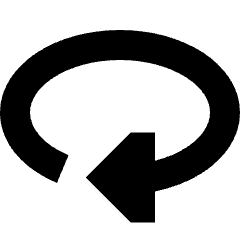 Triangle Arrow Rotate Horizontal Right Icon from Sharp Solid Set