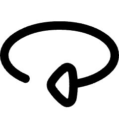 Triangle Arrow Rotate Horizontal Right Icon from Flex Line Set