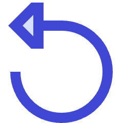 Triangle Arrow Rotate Left 1 Icon from Sharp Duo Set