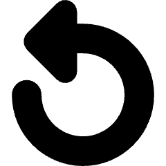 Triangle Arrow Rotate Left 1 Icon from Core Solid Set