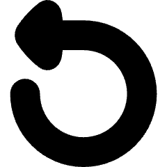 Triangle Arrow Rotate Left 1 Icon from Flex Solid Set