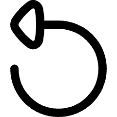 Triangle Arrow Rotate Left 1 Icon from Flex Line Set