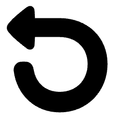 Triangle Arrow Rotate Left 1 Icon from Plump Solid Set