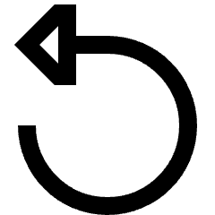 Triangle Arrow Rotate Left 1 Icon from Sharp Line Set