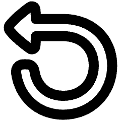 Triangle Arrow Rotate Left 1 Icon from Plump Remix Set