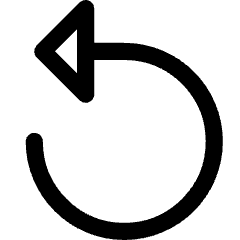 Triangle Arrow Rotate Left 1 Icon from Core Line Set