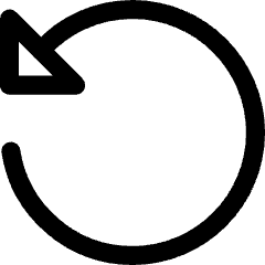 Triangle Arrow Rotate Left 2 Icon from Core Line Set